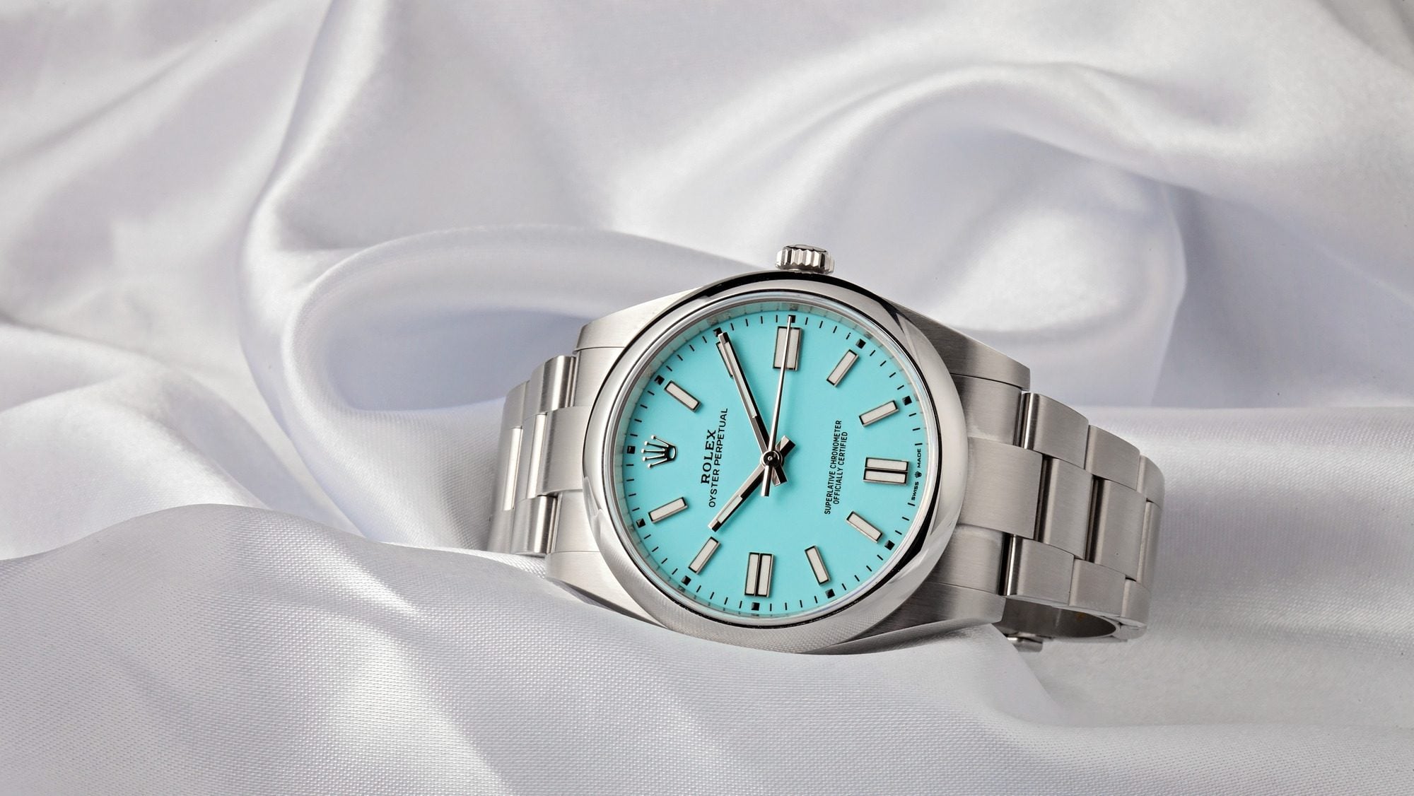 Rolex Tiffany Blue Dial Watches: Oyster Perpetual 41 Turquoise